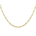 18K Yellow Gold Diamond Cut Symphony Necklace(Size - 18), Gold Wt. 6 Gms