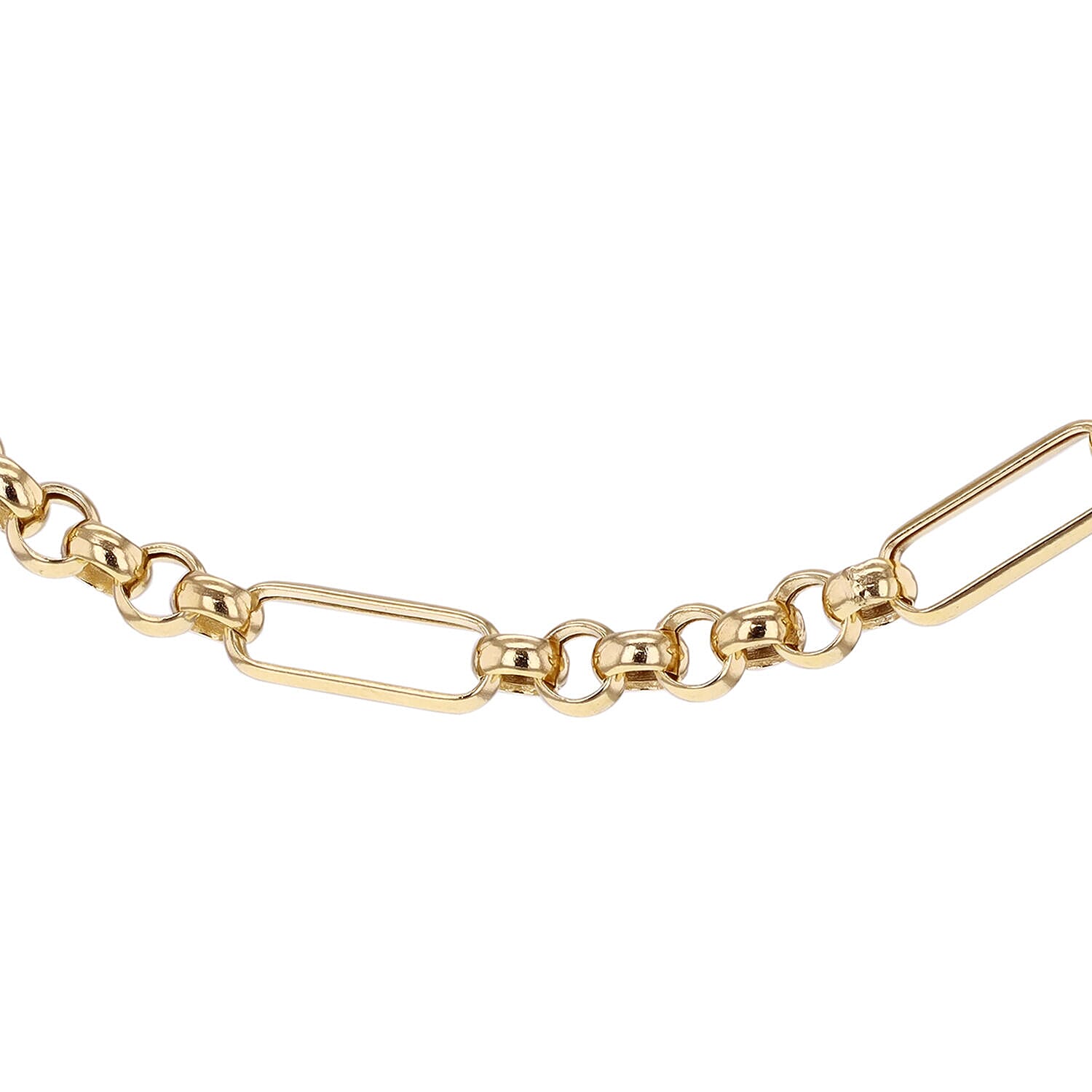 18K Yellow Gold Hollow Figabelcher Albert Chain 18 Inch 6.8g 7337228 0