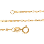 18K Yellow Gold Chain (Size - 18) With Spring Ring Clasp