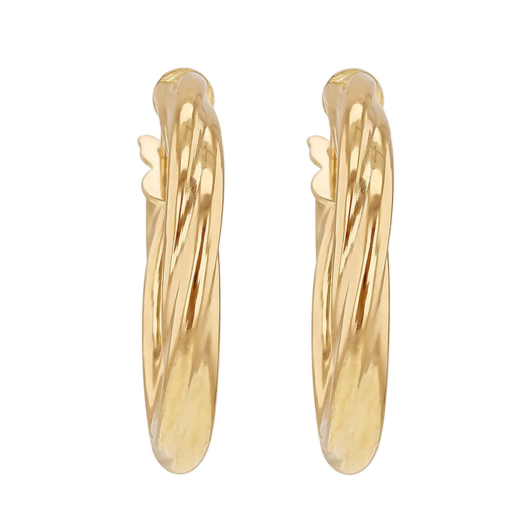 18K Yellow Gold  Earring,  Gold Wt. 1.4 Gms