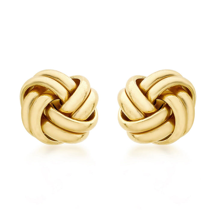 ILIANA 18K Yellow Gold 10mm Knot Stud Earrings 7344288 1