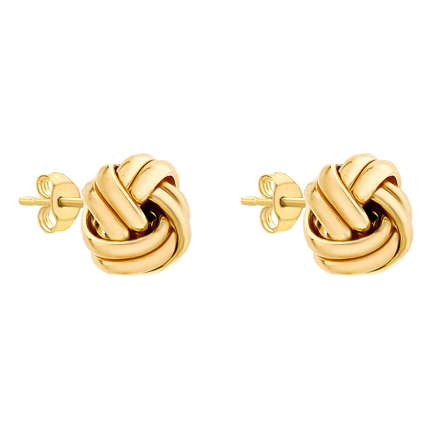 ILIANA 18K Yellow Gold 10mm Knot Stud Earrings 7344288 1