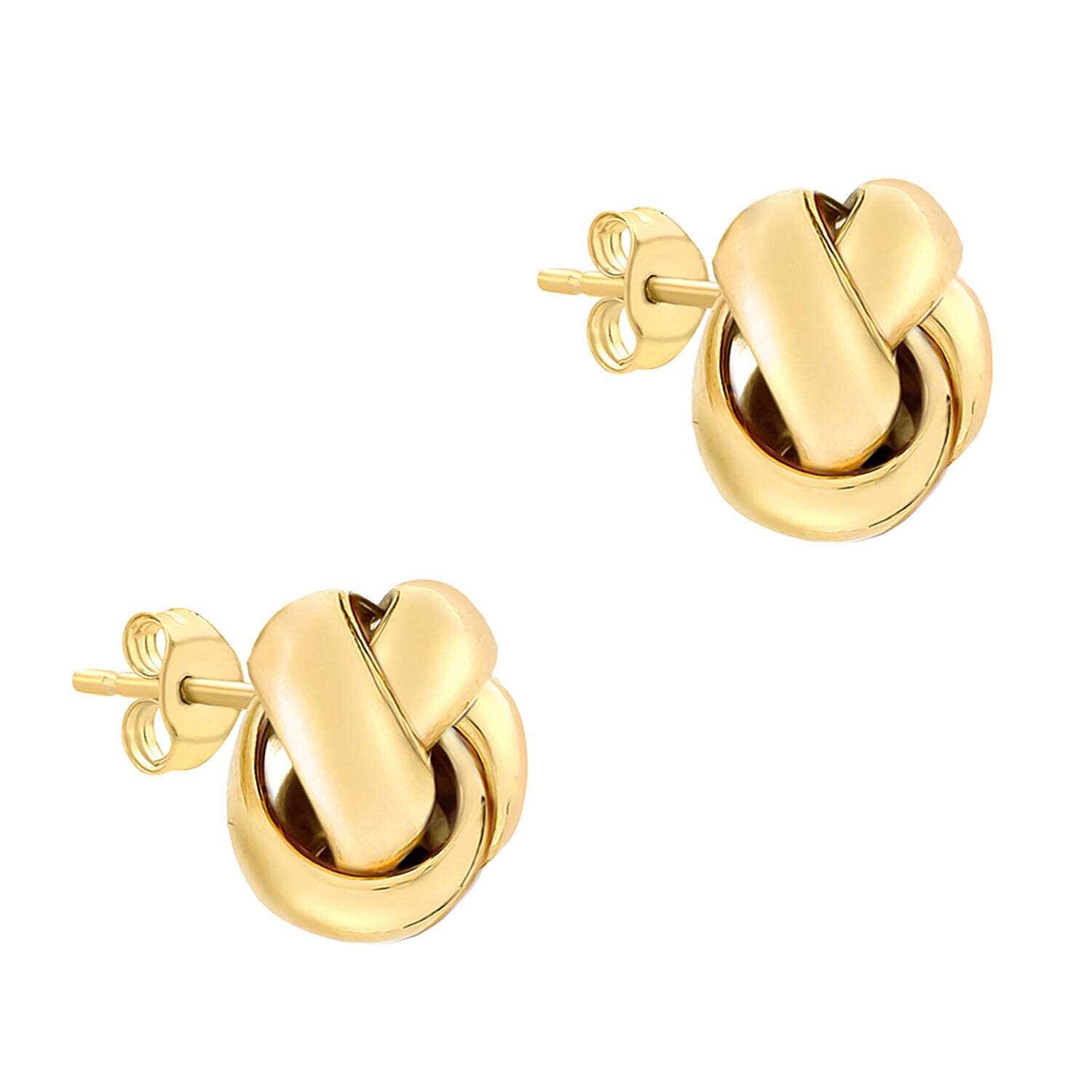 ILIANA 18K Yellow Gold 10mm Knot Stud Earrings 7344310 1
