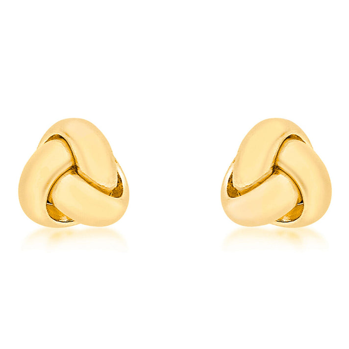 ILIANA 18K Yellow Gold 8mm Knot Stud Earrings 7344309 1