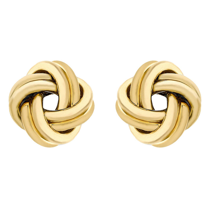 ILIANA 18K Yellow Gold 10mm Knot Stud Earrings 7344353 1