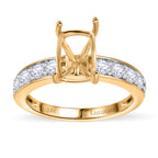 18K Yellow Gold Lab Grown Diamond (VS-G-H) SGL Certified Ring 0.50 Ct