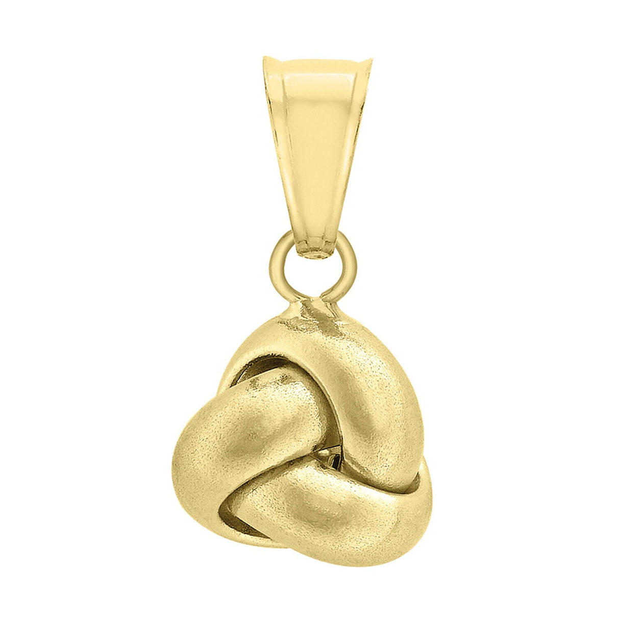 ILIANA 18K Yellow Gold 9mm x 18mm Triple Knot Pendant 7344176 0