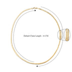 18K Yellow Gold Plain Herringbone Necklace (Size - 18), Gold Wt. 6.1 Gms