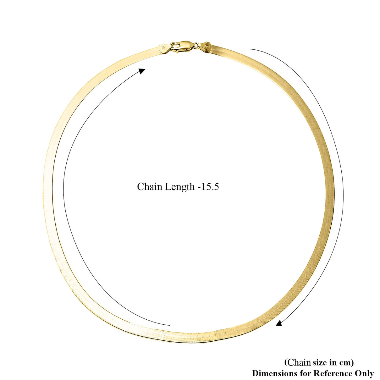 Biggest Italian Designer Close Out - 18K Yellow Gold Python Herringbone Necklace (Size - 18), Gold Wt. 10.70 Gms 7592546 4