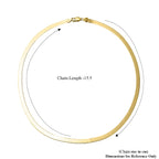 Biggest Italian Designer Close Out - 18K Yellow Gold Python Herringbone Necklace (Size - 18), Gold Wt. 10.70 Gms