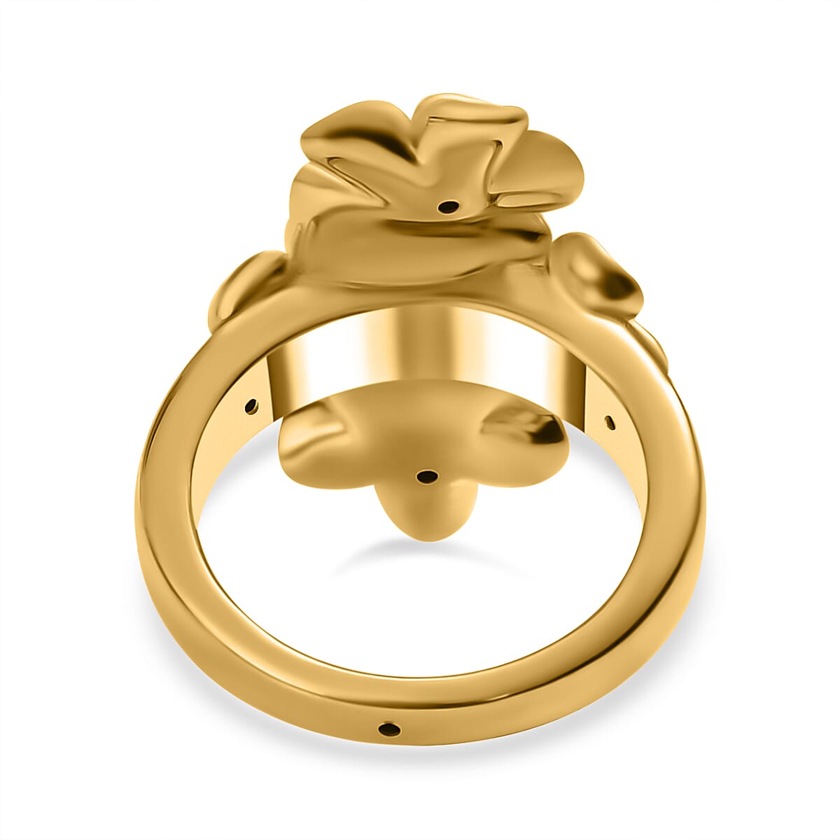 18K Yellow Gold Floral Ring, Gold Wt. 3 Gms 7679038 4