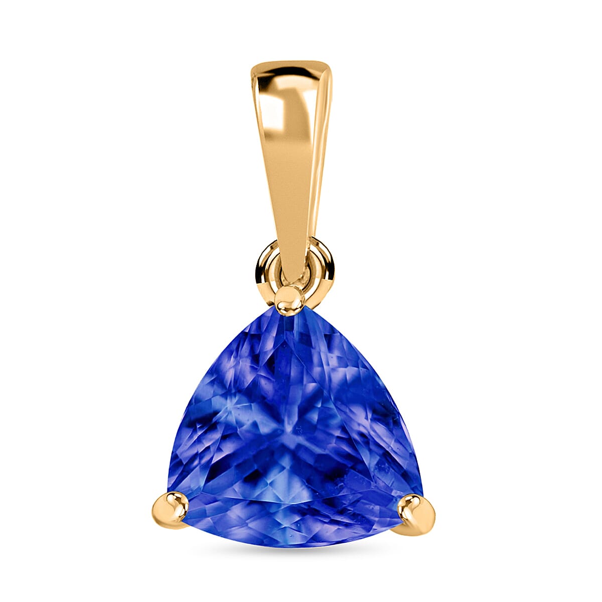 18K Yellow Gold Tanzanite Solitaire Pendant in Gold Wt. 2 grams, 1.450 Ct 8000035 0