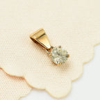 18K Yellow Gold  VS   White Diamond  VS Pendant 0.20 ct,  Gold Wt. 0.3 Gms  0.200  Ct.