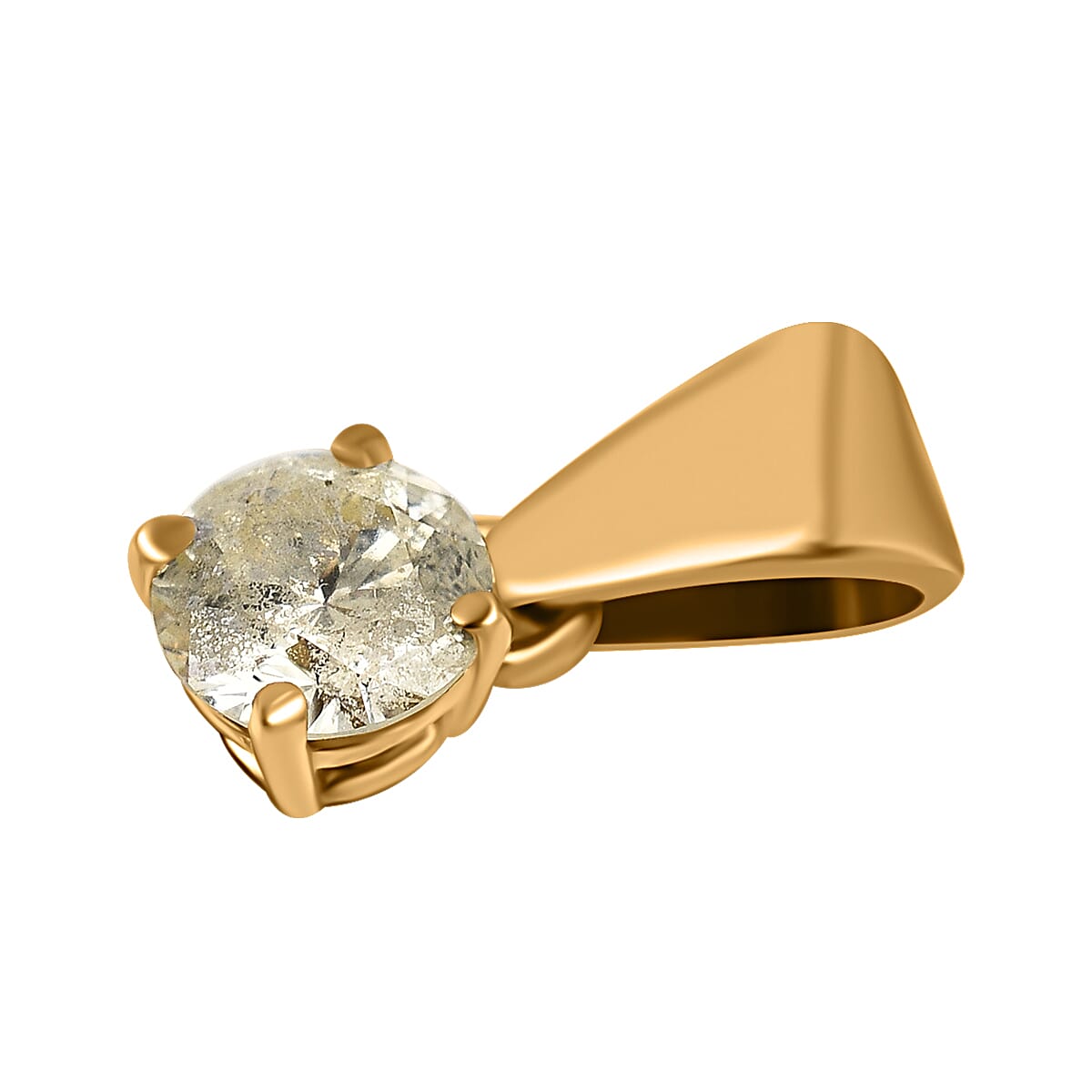 18K Yellow Gold  VS   White Diamond  VS Pendant 0.20 ct,  Gold Wt. 0.3 Gms  0.200  Ct. 7815673 3