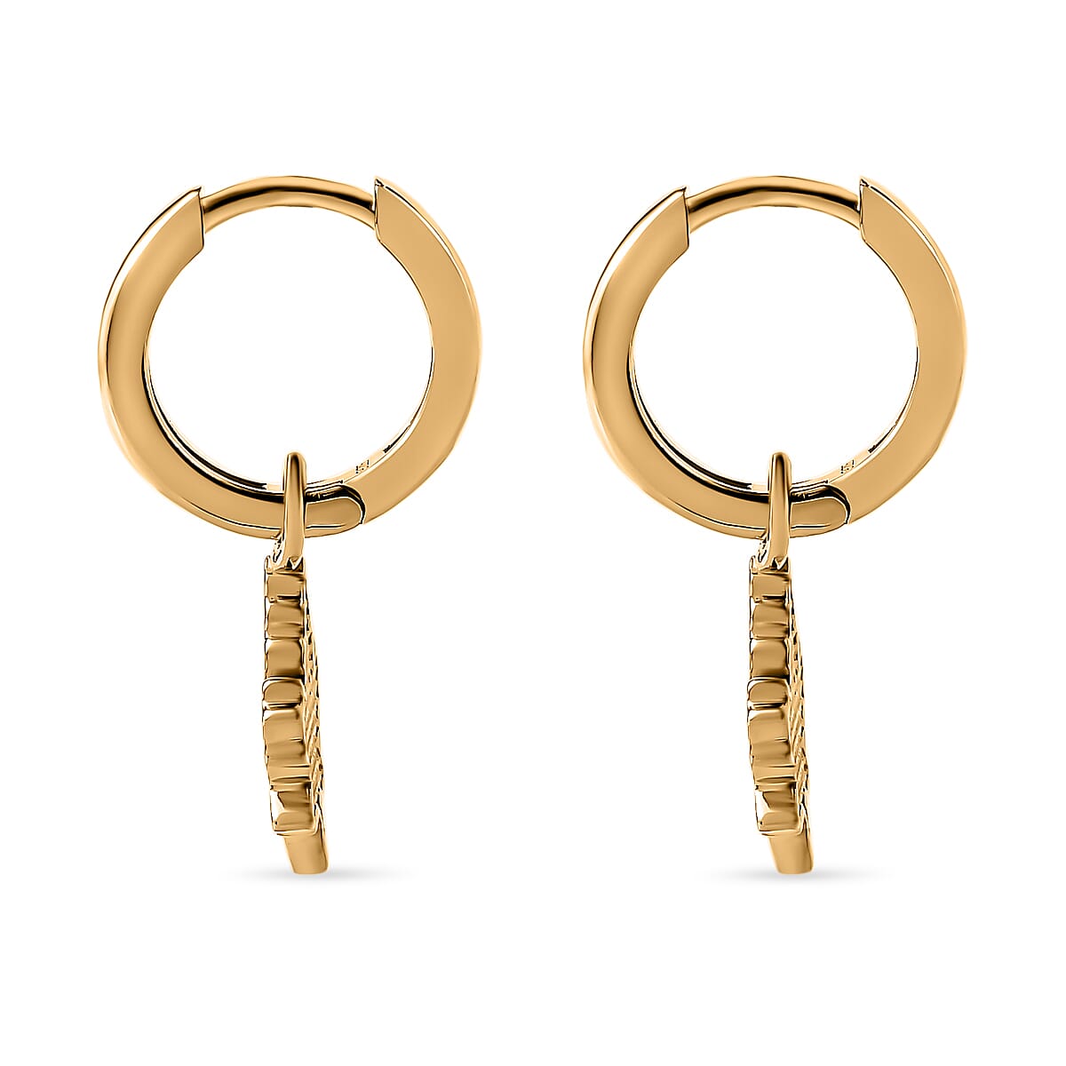 18K Yellow Gold Vermeil Plated Sterling Silver Leaf Earrings 7626592 4