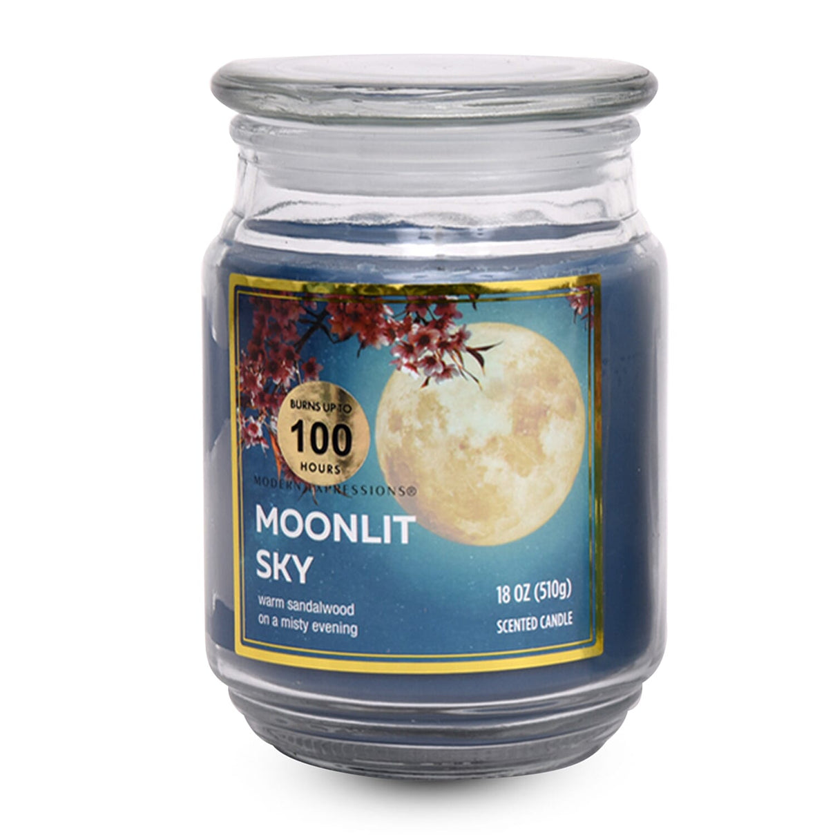 Moonlit Sky Scented Candle Jar (510G) Upto 100 Hour Burn Time 8184369 0