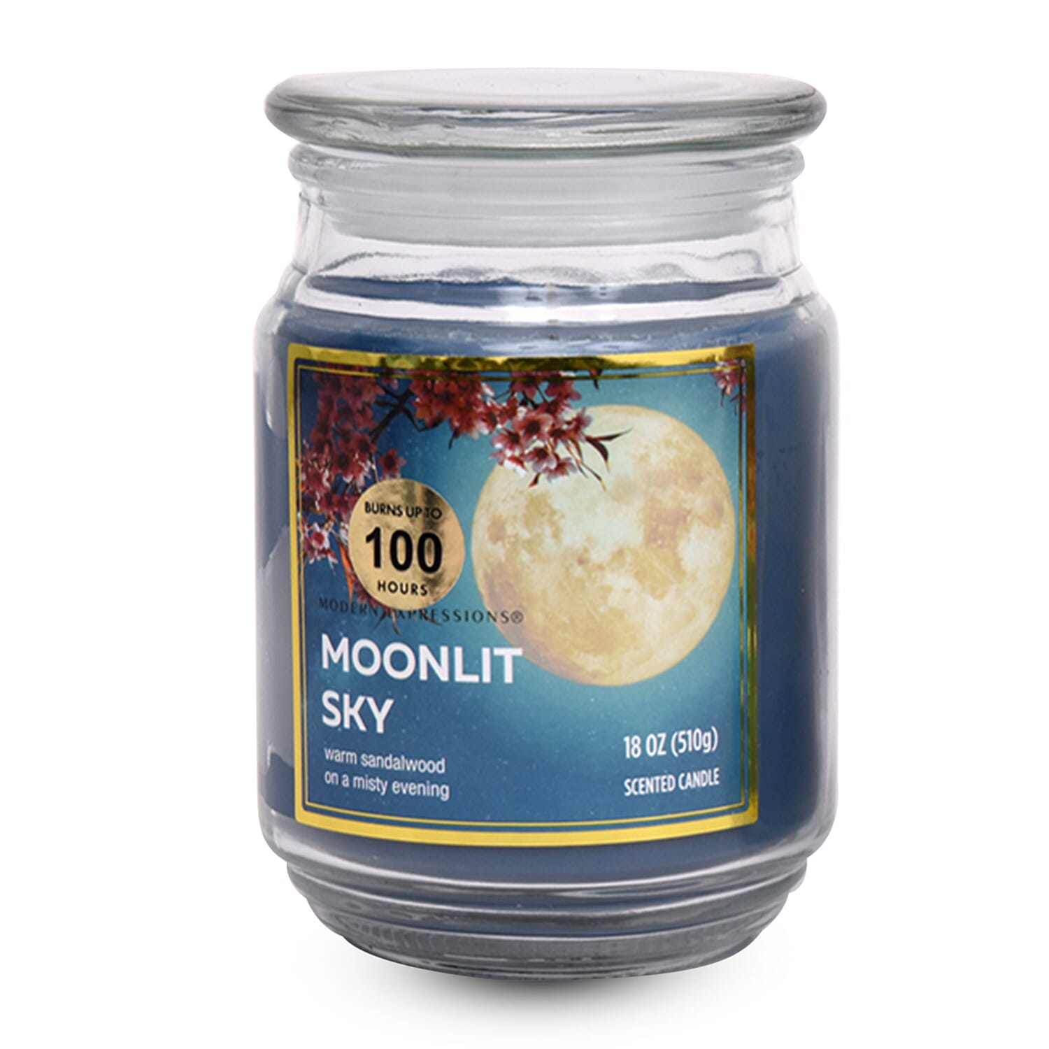 Moonlit Sky Scented Candle Jar (510G) Upto 100 Hour Burn Time 8184369 0