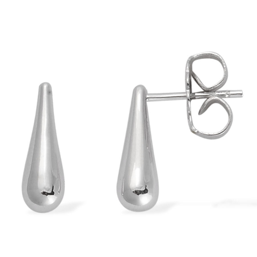 Lucy Q Drip Earrings (with Push Back) in Rhodium Sterling Silver 1958300 0