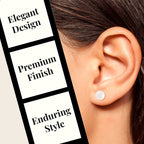 9K Yellow Gold Japanese Akoya Pearl Ball Stud Earrings