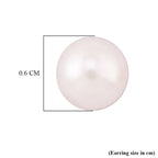 9K Yellow Gold Japanese Akoya Pearl Ball Stud Earrings