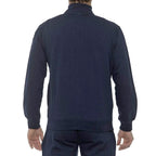 19V69 ITALIA by Alessandro Versace Zip Front Sweatshirt (Size L) - Navy