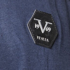 19V69 ITALIA by Alessandro Versace Zip Front Sweatshirt (Size L) - Navy
