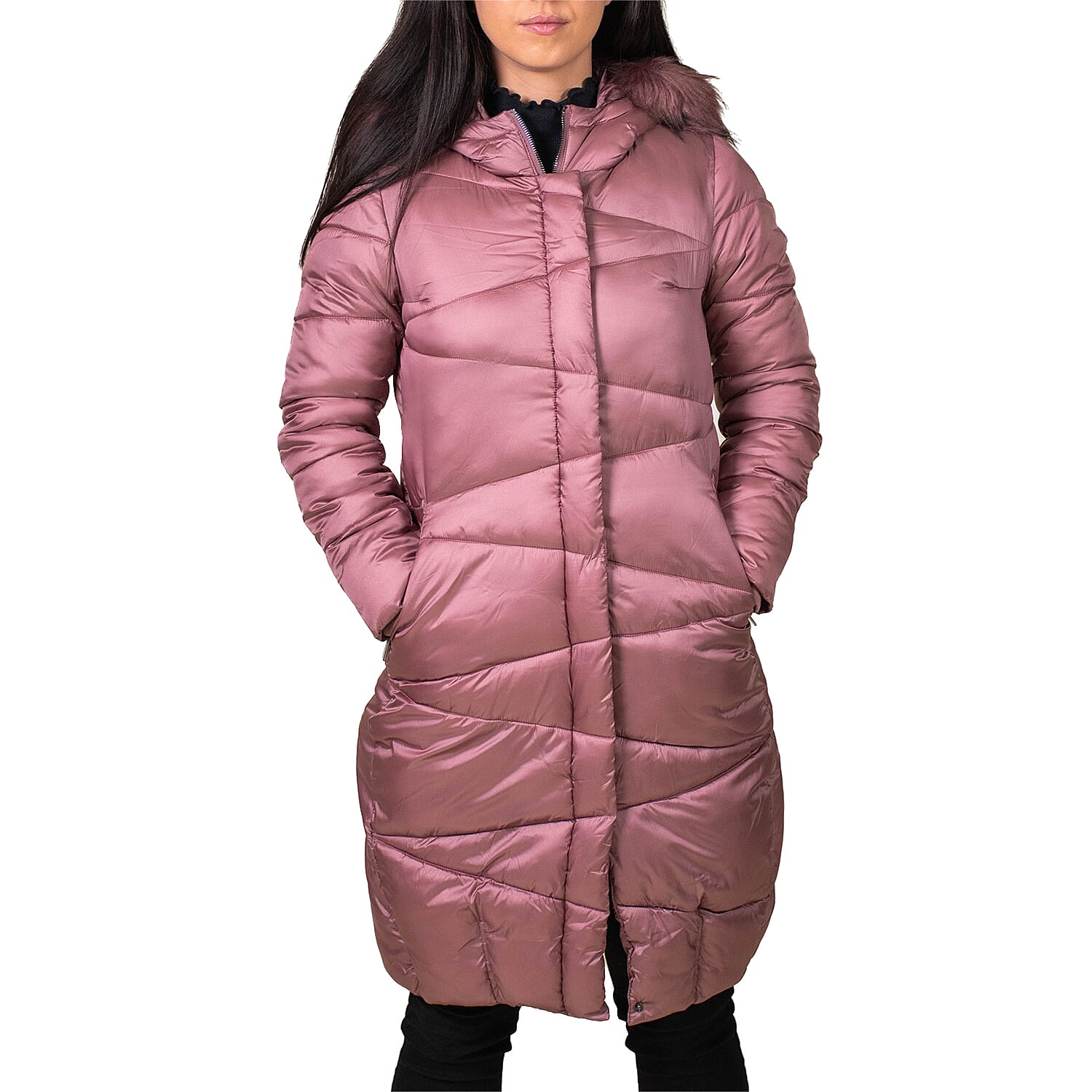 19V69 ITALIA by Alessandro Versace Women's Parka Jacket - Pink 9565917 0