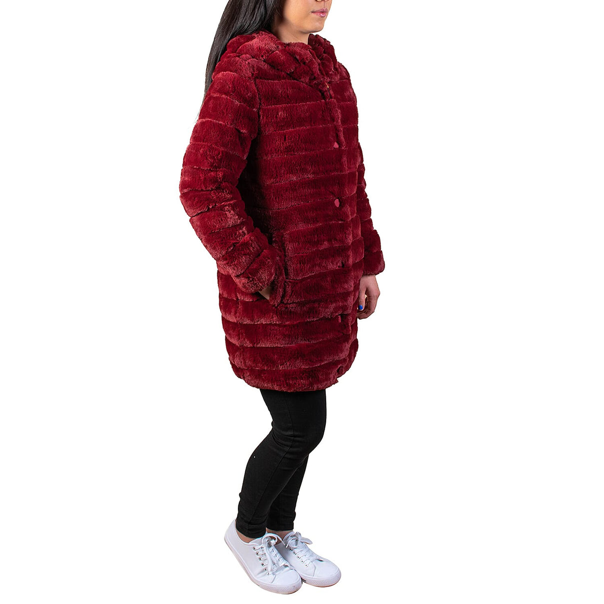 19V69 ITALIA by Alessandro Versace Women's Reversible Jacket - Wine Red 9651856 3
