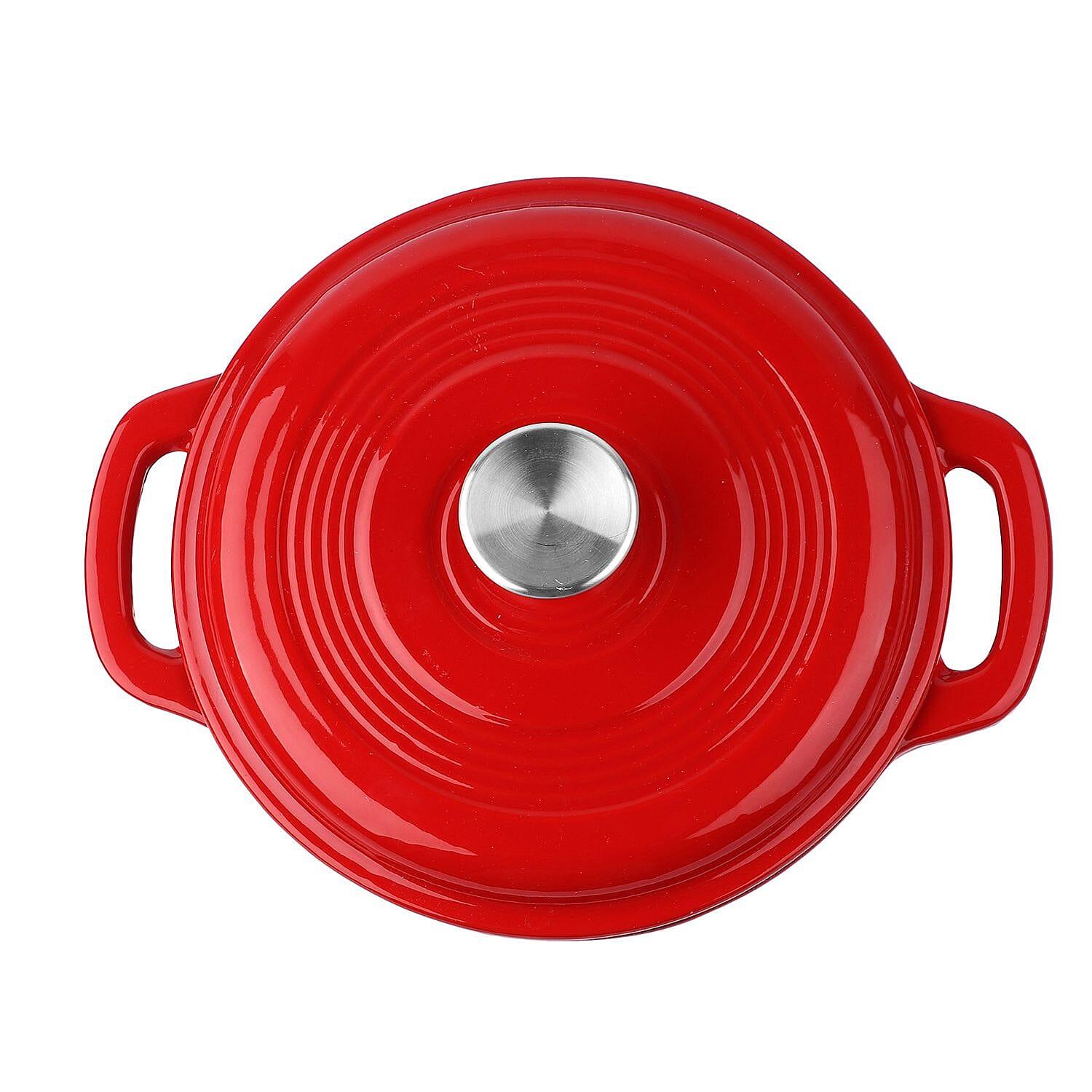 Homesmart Enamelled Cast Iron Dutch Oven Pot  with Lid (3L) - Red 6124867 3