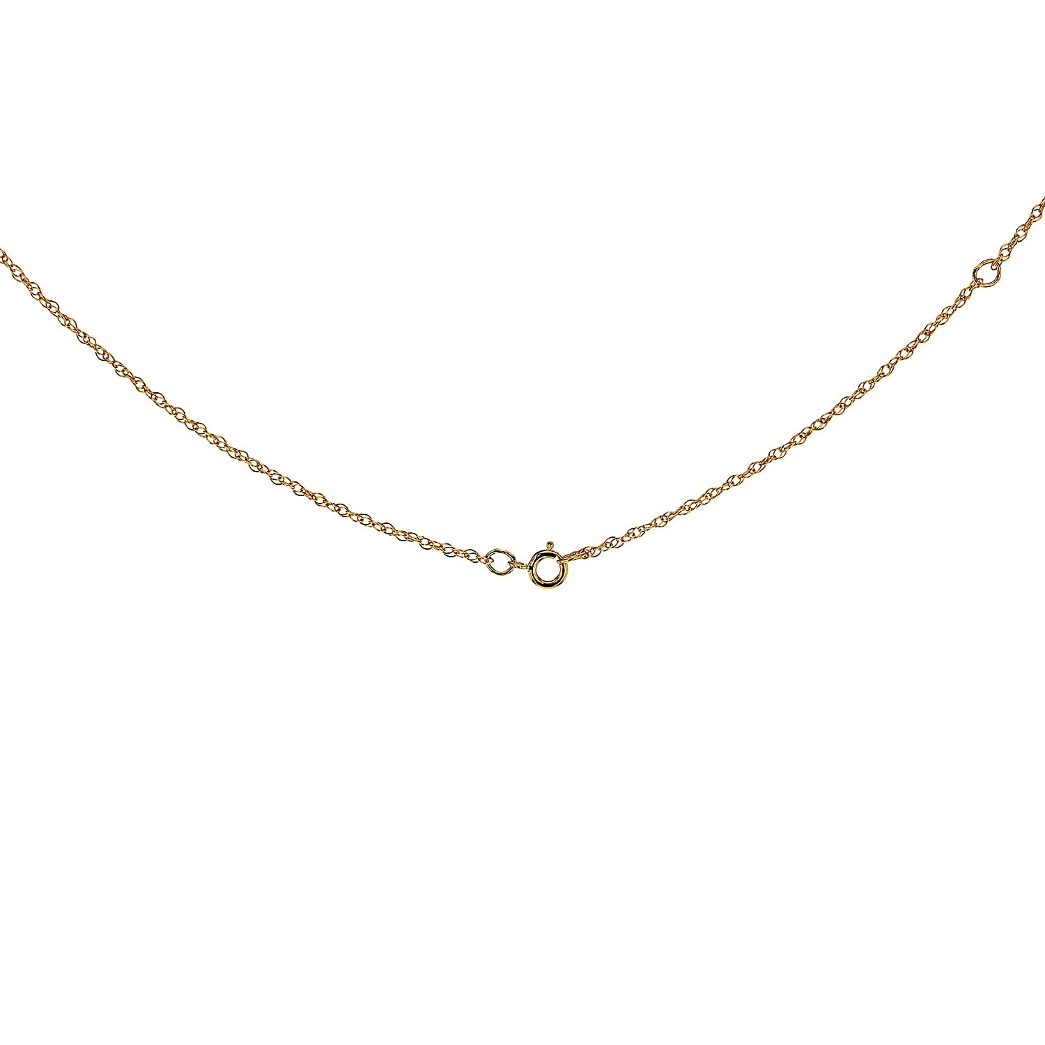 1mm Adjustable Spiga Chain 18 Inch to 20  Inch in 9K Yellow Gold 7575464 4