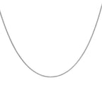 9K White Gold  Chain (Size - 18),  Gold Wt. 1.9 Gms