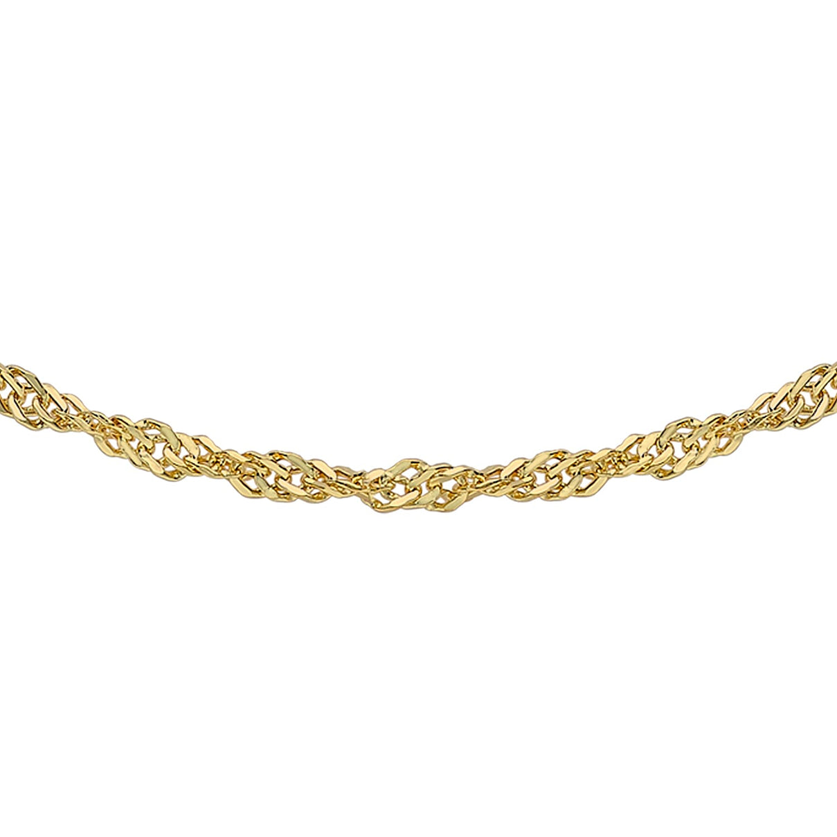 2.3mm Twist Curb Chain 18 Inch in 9K Yellow Gold 7575818 0