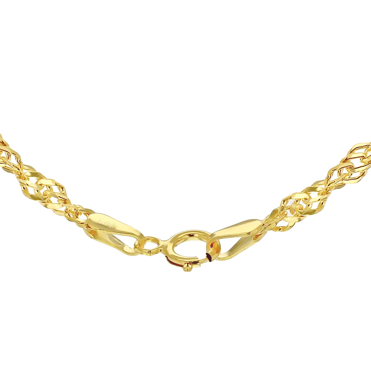2.3mm Twist Curb Chain 18 Inch in 9K Yellow Gold 7575818 3
