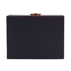 Double Layer Croc Embossed Jewellery Box with Lock (Size 20x15x10 Cm) - Burgundy