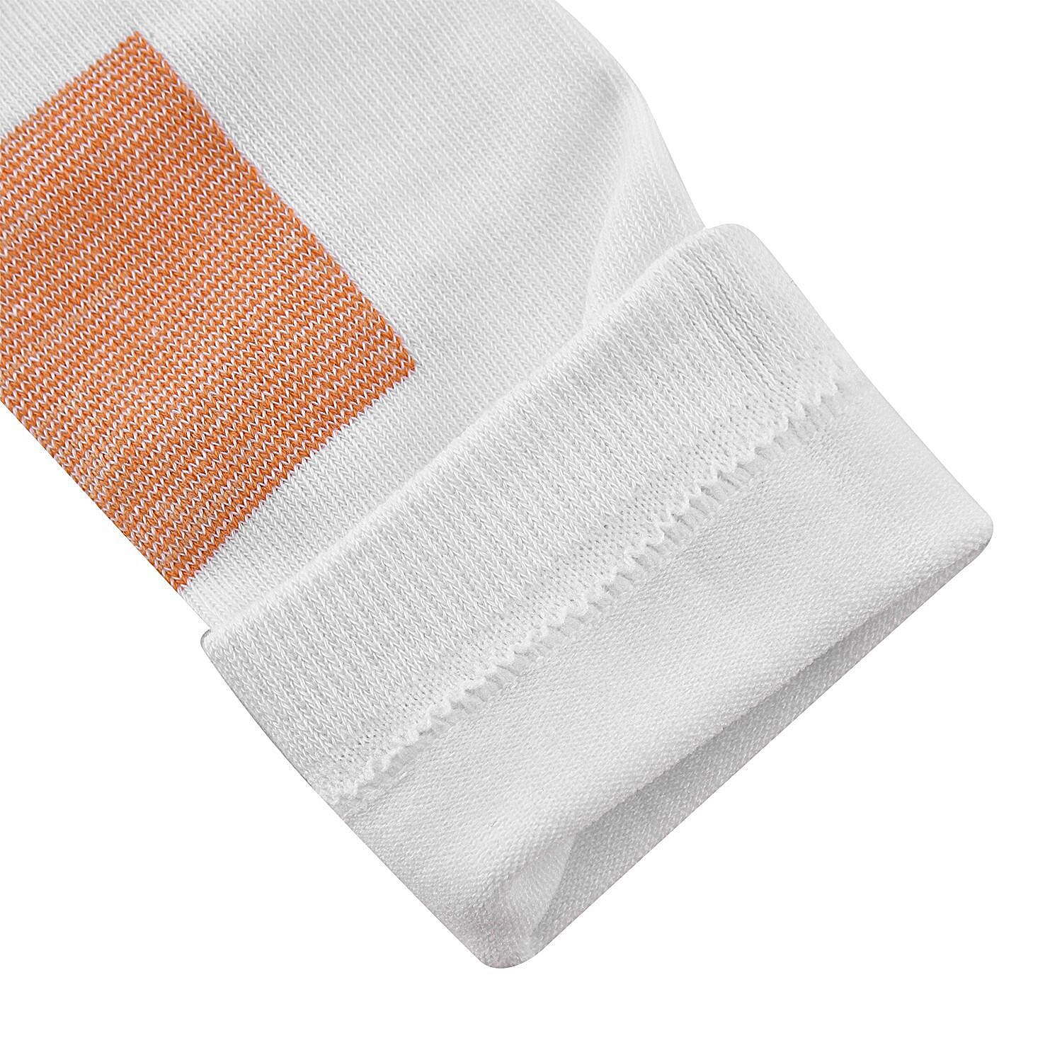 2 Pairs Antibacterial Copper Infused Compression Long Socks (Size L-XL, 9 to13) - White 7132973 6