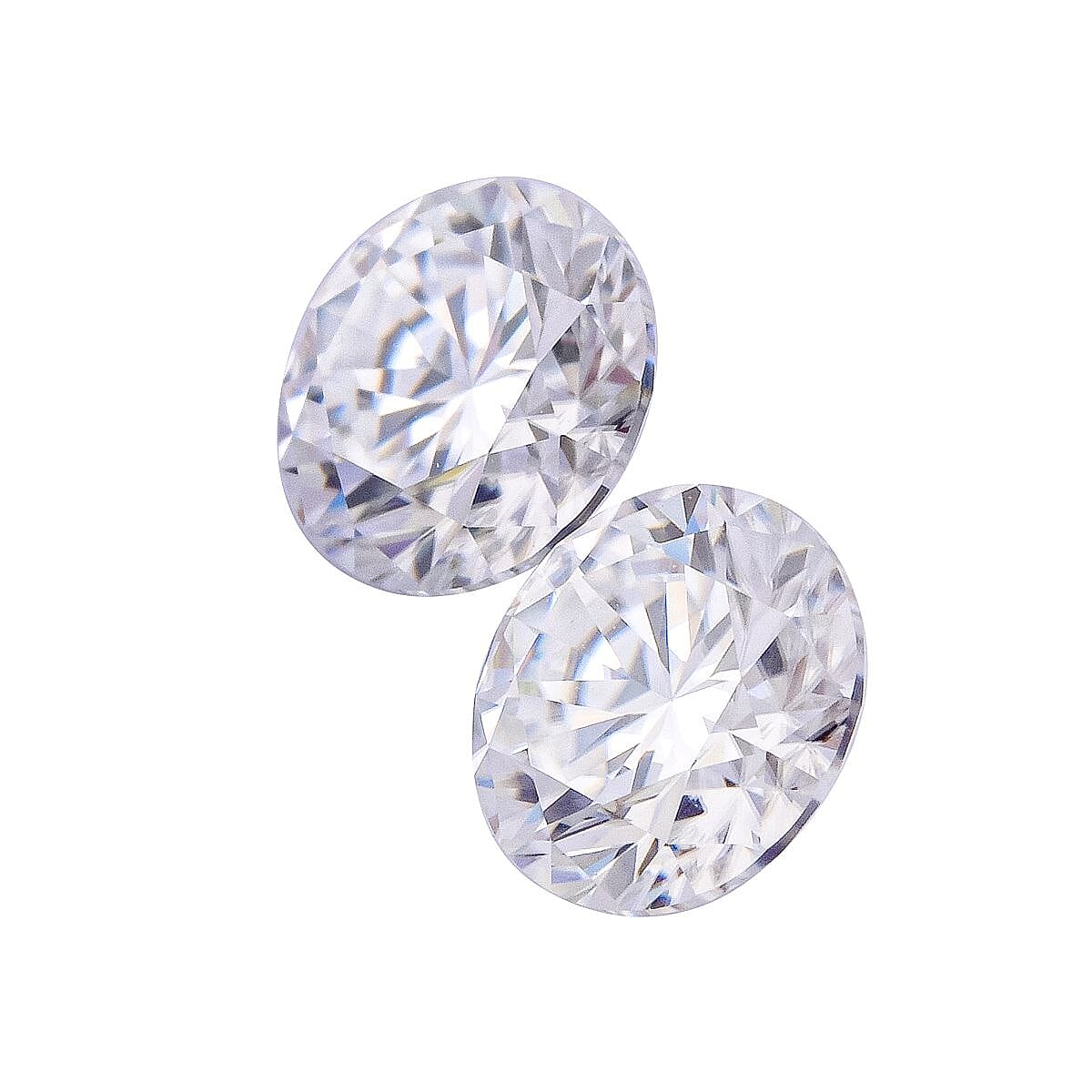 2 Pcs Set - Moissanite Round Shape Gemstones 2.00 Ct. 8058390 1