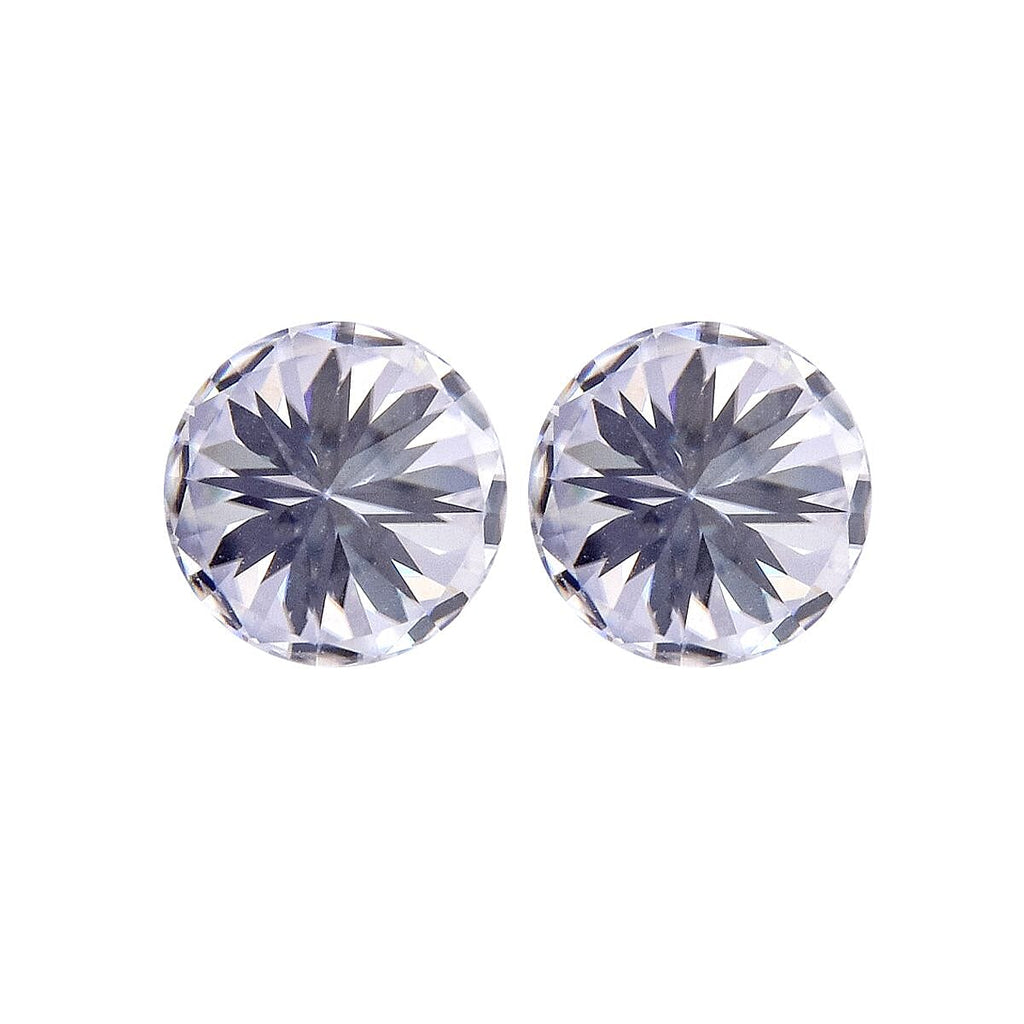 2 Pcs Set - Moissanite Round Shape Gemstones 2.00 Ct.