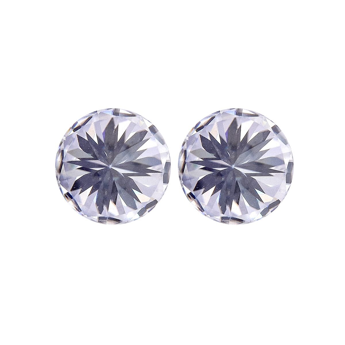 2 Pcs Set - Moissanite Round Shape Gemstones 2.00 Ct. 8058390 2