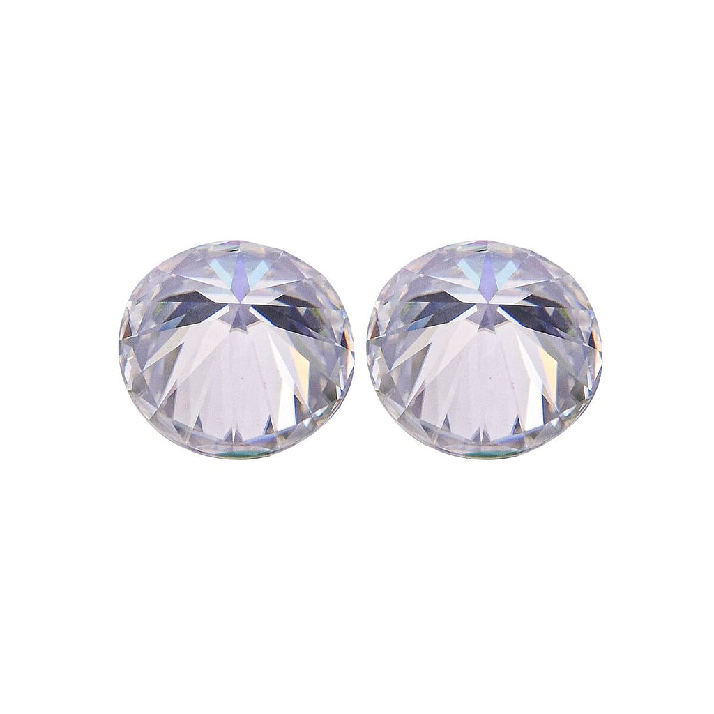 2 Pcs Set - Moissanite Round Shape Gemstones 2.00 Ct.