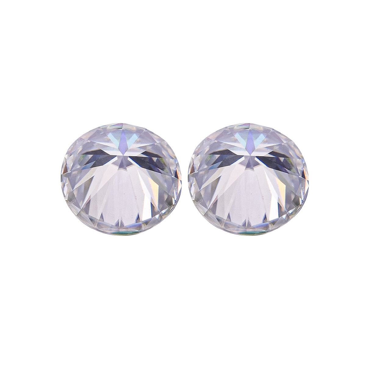 2 Pcs Set - Moissanite Round Shape Gemstones 2.00 Ct. 8058390 3