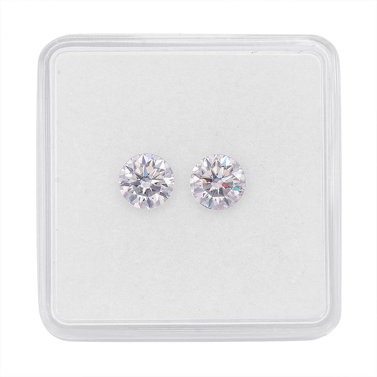 2 Pcs Set - Moissanite Round Shape Gemstones 2.00 Ct. 8058390 4