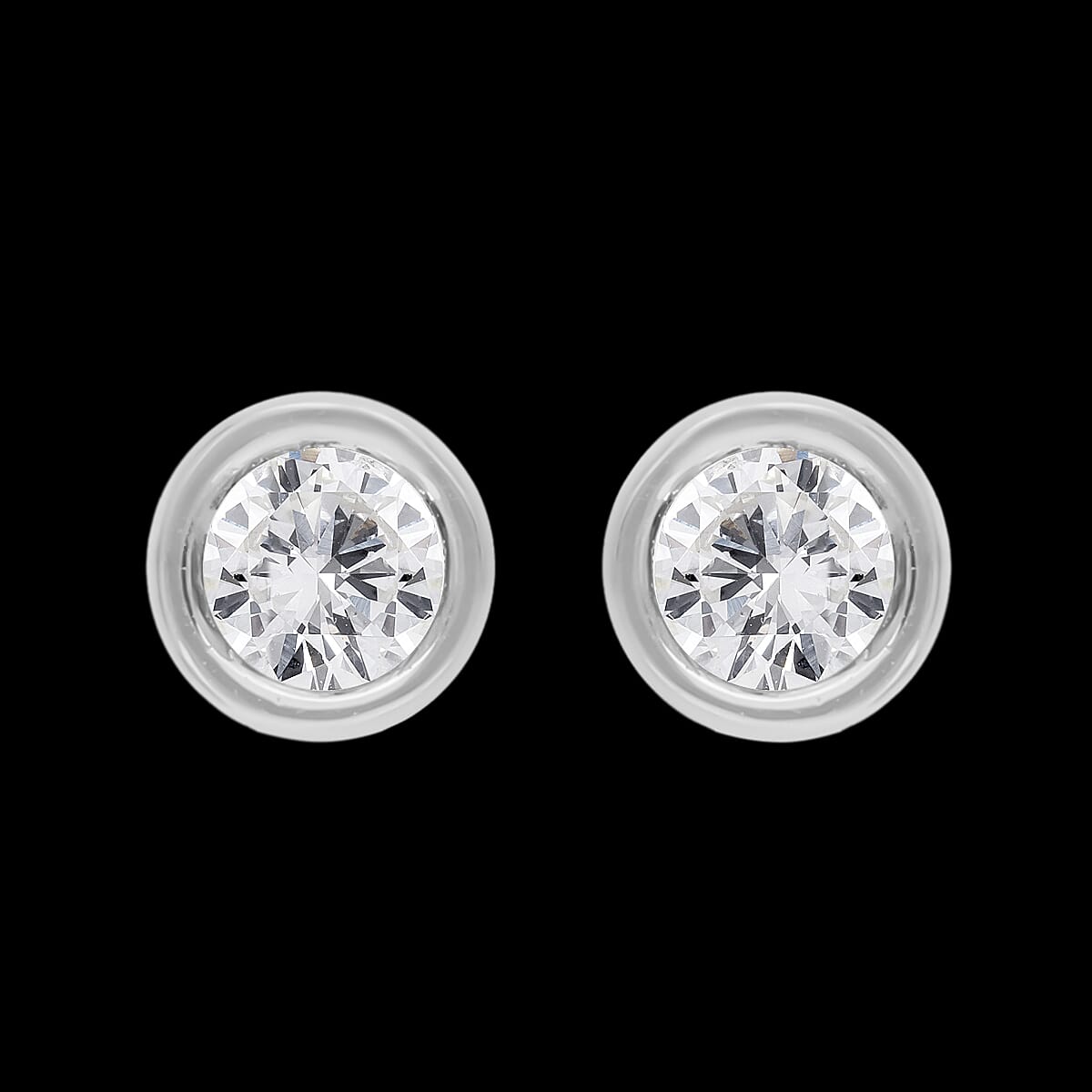 2 Piece Set 0.36 Carat SGL Certified Small Diamonds GH I3 Stud Earrings and Pendant in 9K White Gold 4077284 2