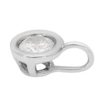 2 Piece Set - 9K White Gold SGL Certified Diamond (G-H/I3) Stud Earrings (with Push Back) and Pendant 0.36 Ct.
