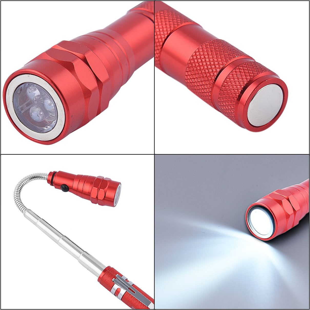 Set of 2 LED Flexible Magnetic Flashlight - Red 7317023 7