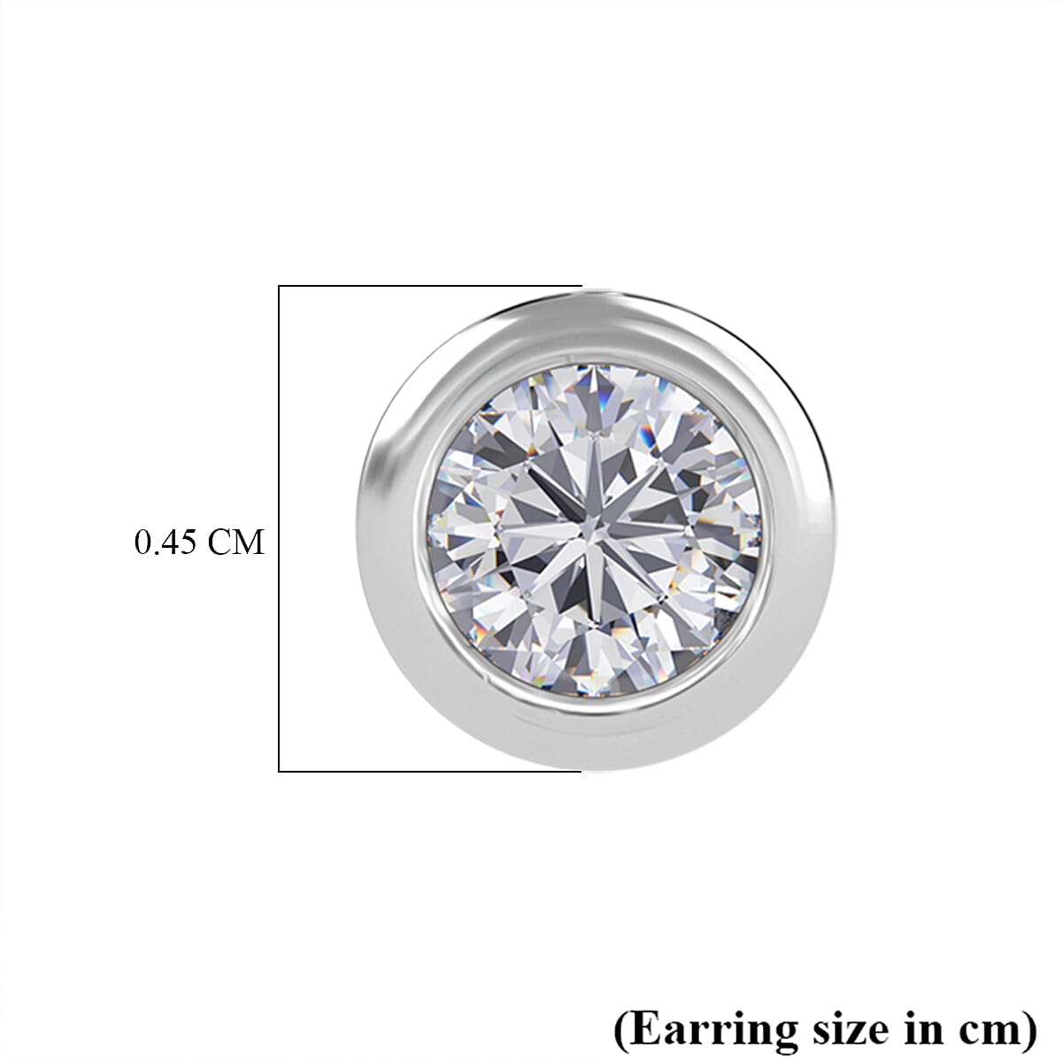 2 Piece Set - White Diamond Earring with Push Back and Pendant in 9K White Gold SGL Certified 4324330 10