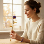 HandCrafted Decor Gift Amethyst Rose in Yellow Gold Tone 225.00 Ct.