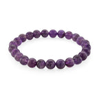 2 Piece Set - Zambian Amethyst Bracelet (Strechable) & Gemstone Tree in Rose Gold Plated 290.00 Ct.