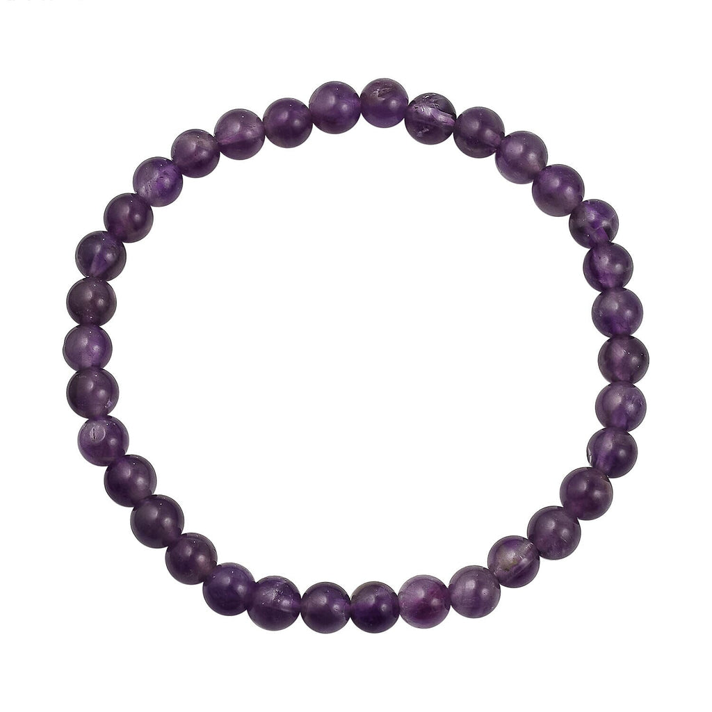 2 Piece Set - Amethyst Stretchable Beads Bracelet (Size - 7.5) 68.400 Ct