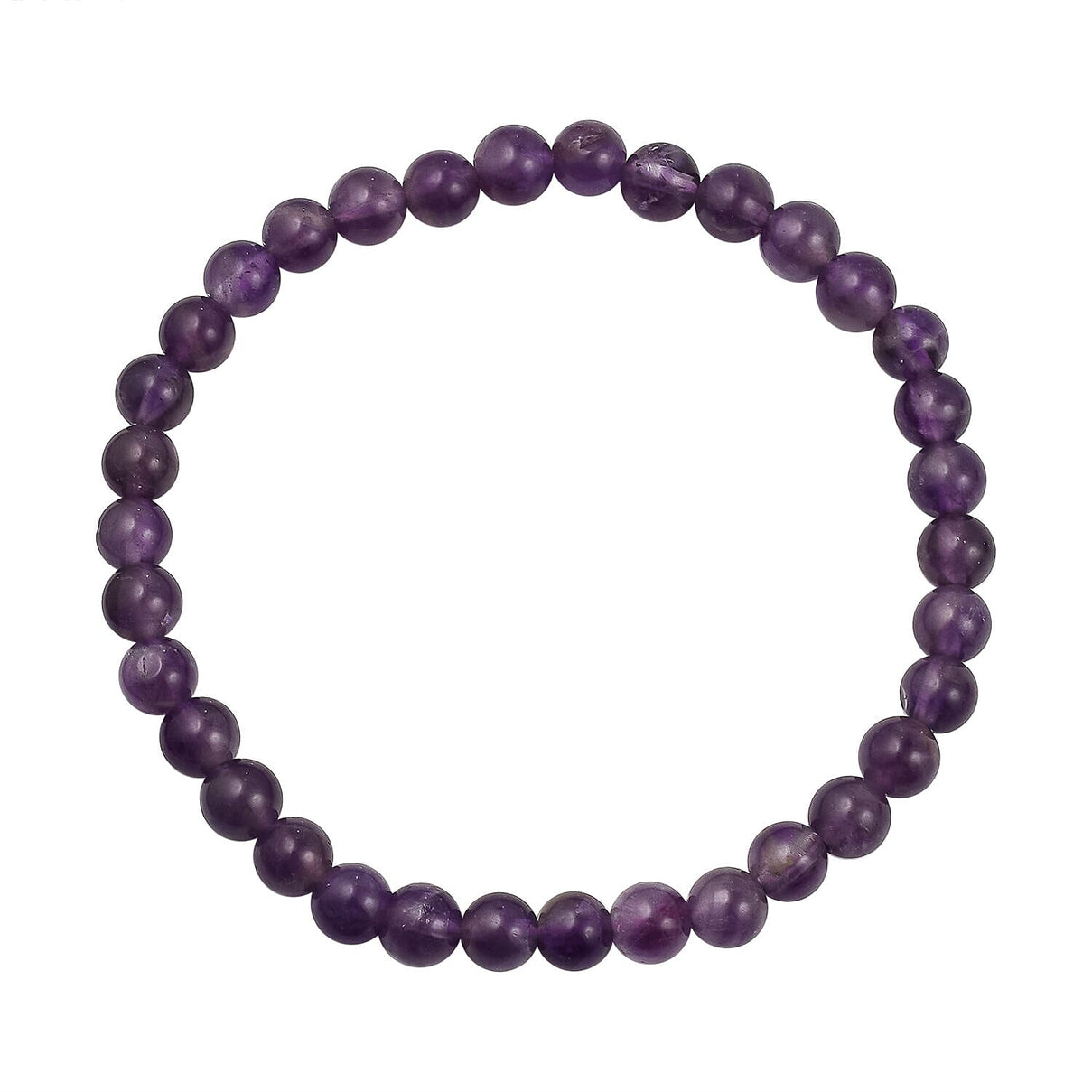2 Piece Set - Amethyst Stretchable Beads Bracelet (Size - 7.5) 68.400 Ct 4223678 3