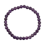 2 Piece Set - Amethyst Stretchable Beads Bracelet (Size - 7.5) 68.400 Ct